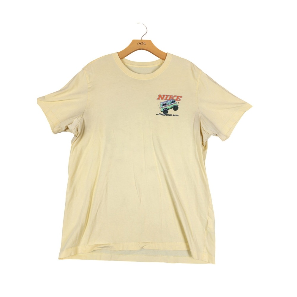 Nike Sole Rally 500‎ Graphic Tee Mens Large Pale Yellow Monster Van T-Shirt L